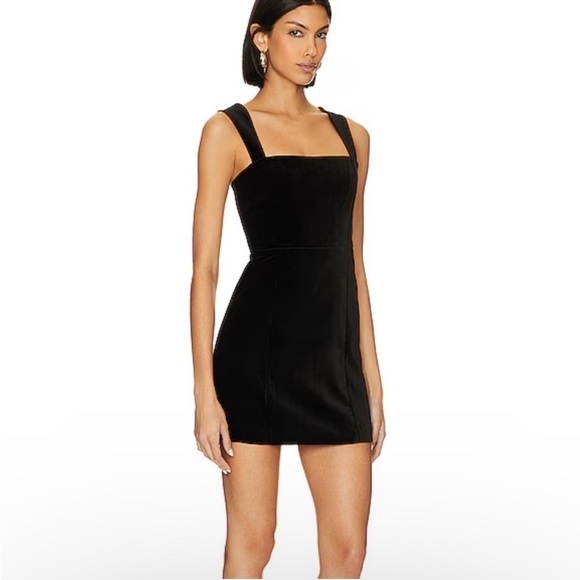 Alice + Olivia Taylum Velvet Mini Dress - Picture 8 of 8